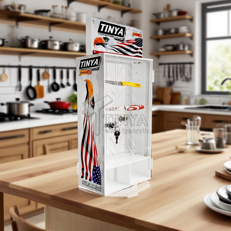 森涛亚克力为客户定制刀具展示架案例