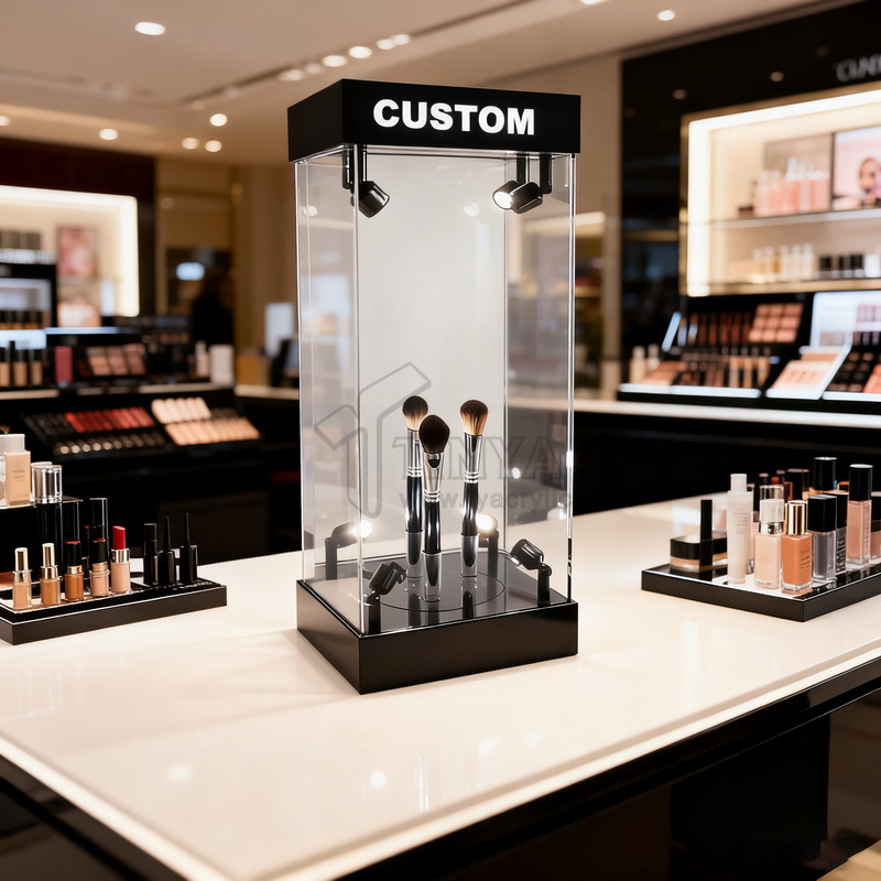 亚克力聚光灯收纳陈列架